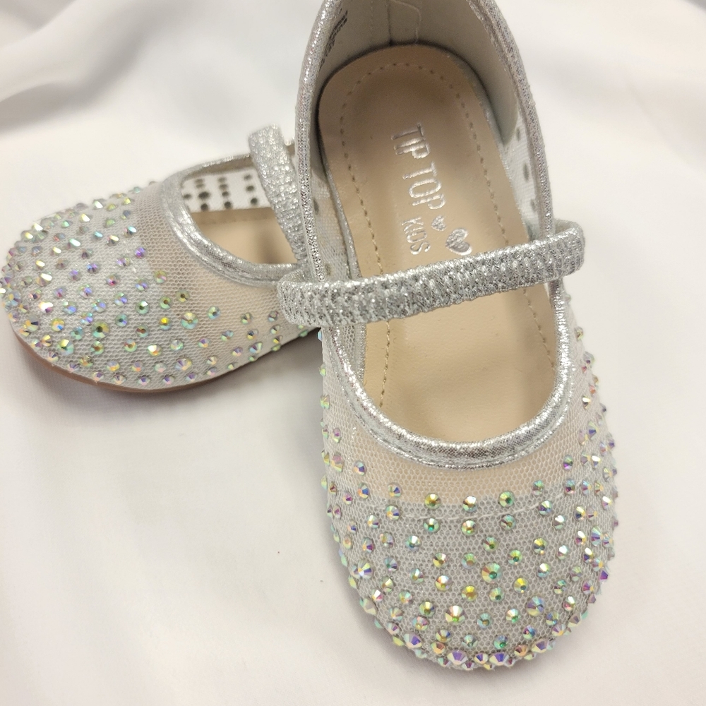 Toddler silver mesh shoes  toddler size 1